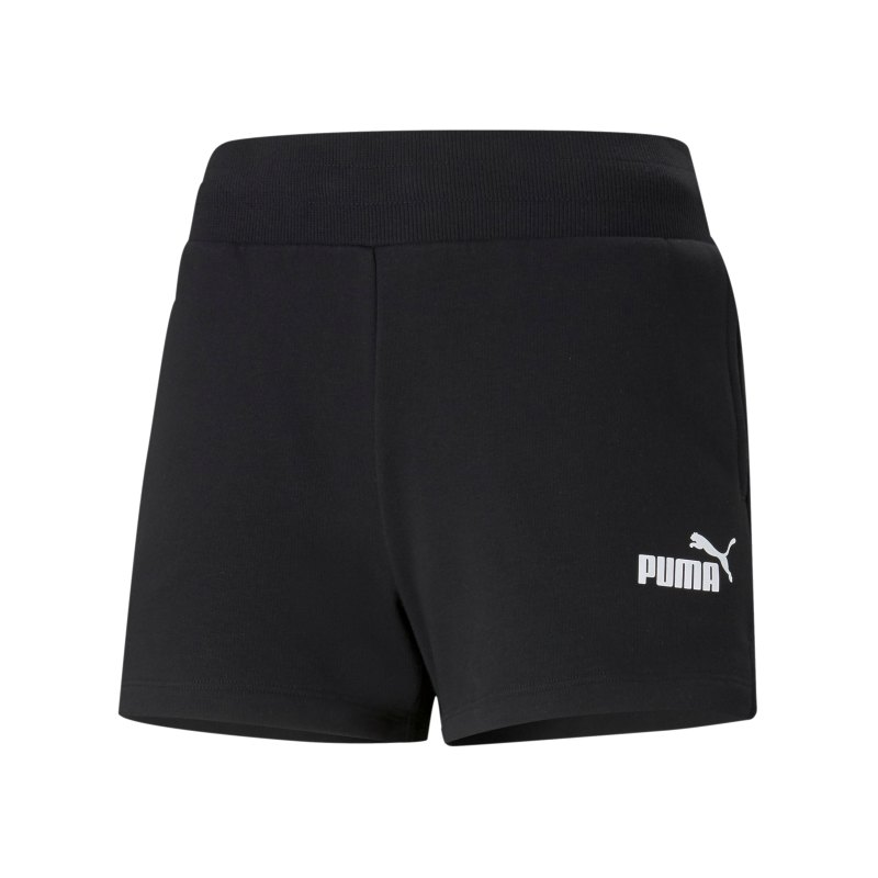 PUMA Essentials 4inch Short Damen Schwarz F01 - schwarz