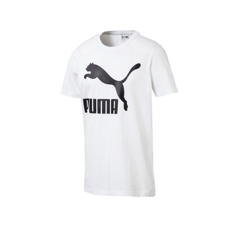 PUMA Classics Logo T-Shirt Weiss F02 - Weiss