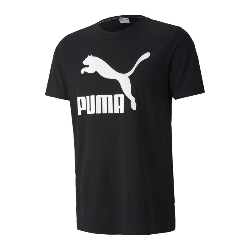 PUMA Classic Logo Tee T-Shirt Schwarz F01 - schwarz