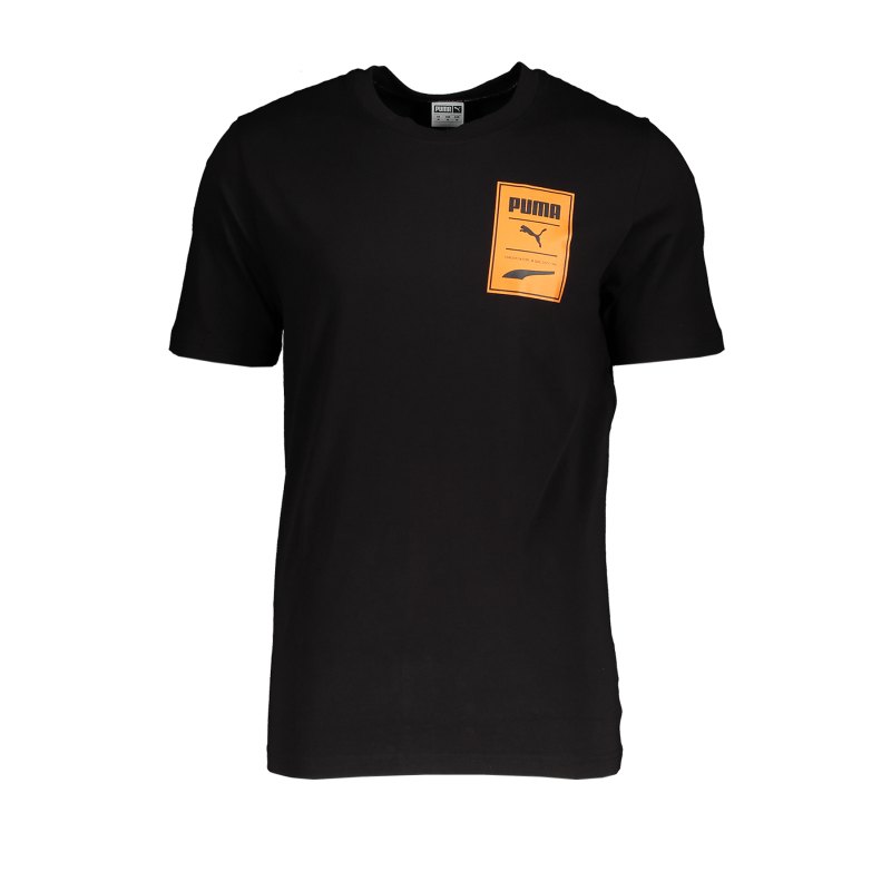 PUMA Recheck Pack Graphic T-Shirt Schwarz F01 - schwarz