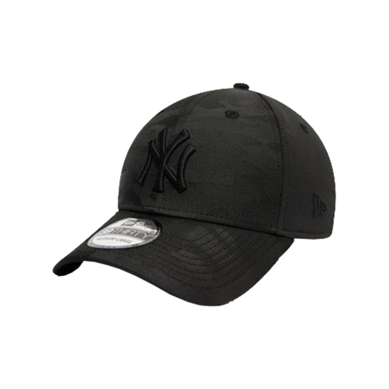 New Era NY Yankees Camo 39Thirty Cap Schwarz FBLK - schwarz