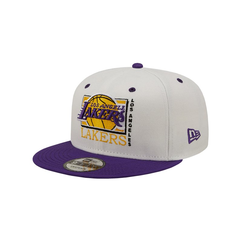 New Era LA Lakers Crown 9Fifty Cap Blau FOTC - weiss