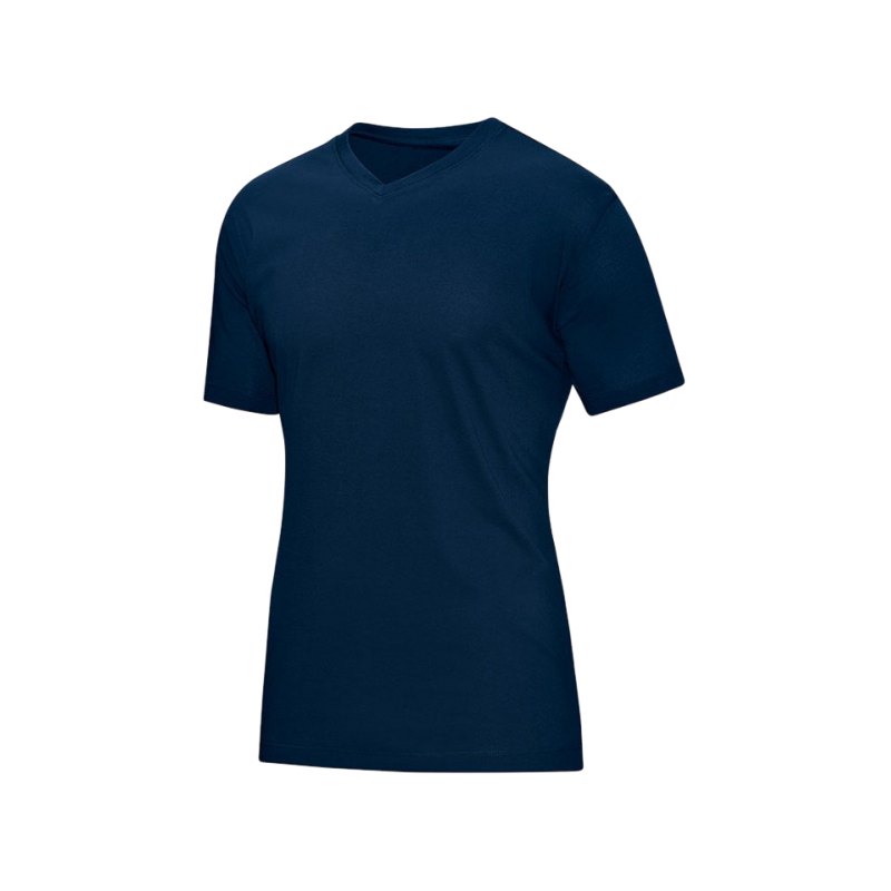 Jako V-Neck T-Shirt Blau F09 - blau
