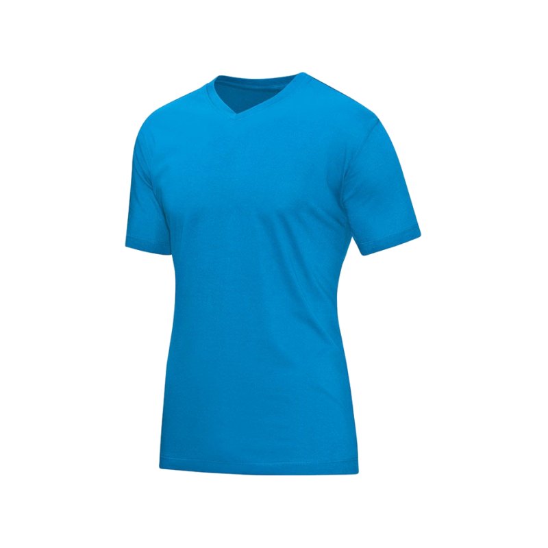 Jako V-Neck T-Shirt Blau F89 - blau