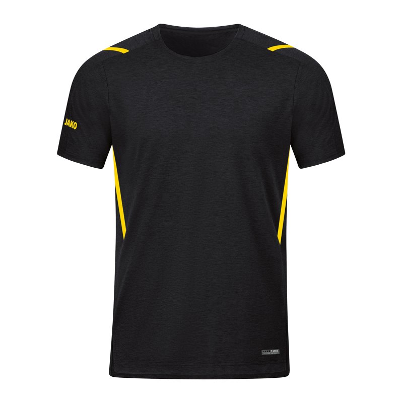 JAKO Challenge Freizeit T-Shirt Gelb F505 - schwarz