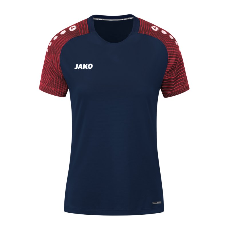 JAKO Performance T-Shirt Damen Dunkelblau Rot F909 - blau