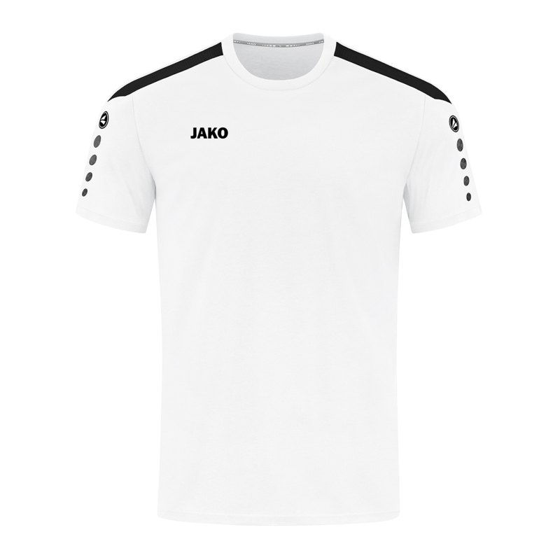 JAKO Power T-Shirt Damen Weiss Schwarz F000 - weiss