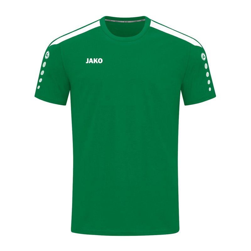 JAKO Power T-Shirt Grün Weiss F200 - gruen