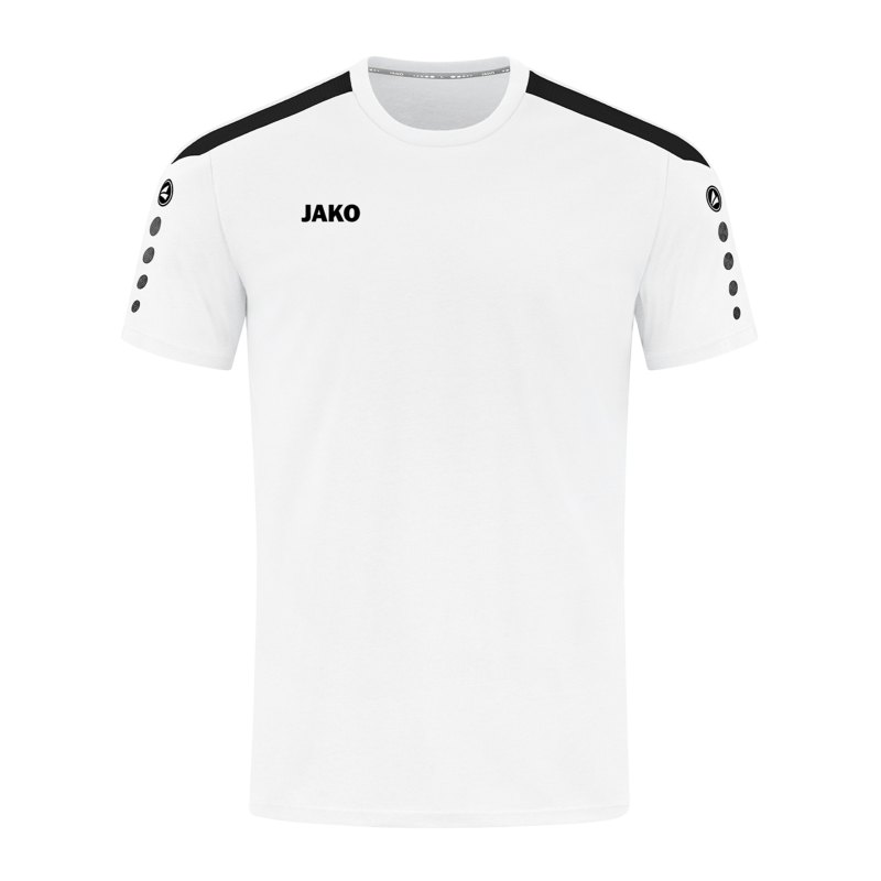 JAKO Power T-Shirt Kids Weiss Schwarz F000 - weiss