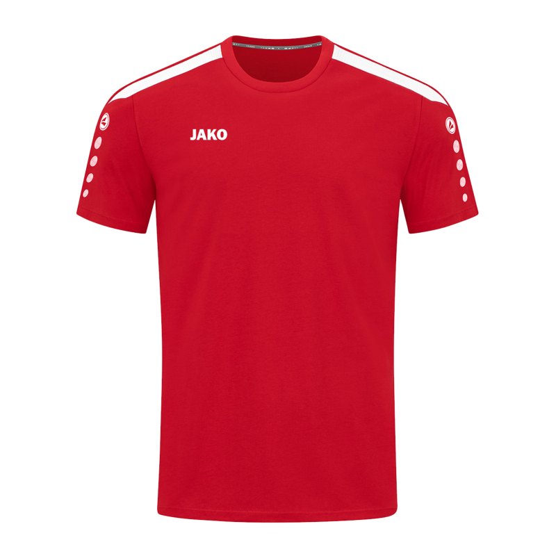 JAKO Power T-Shirt Rot Weiss F100 - rot