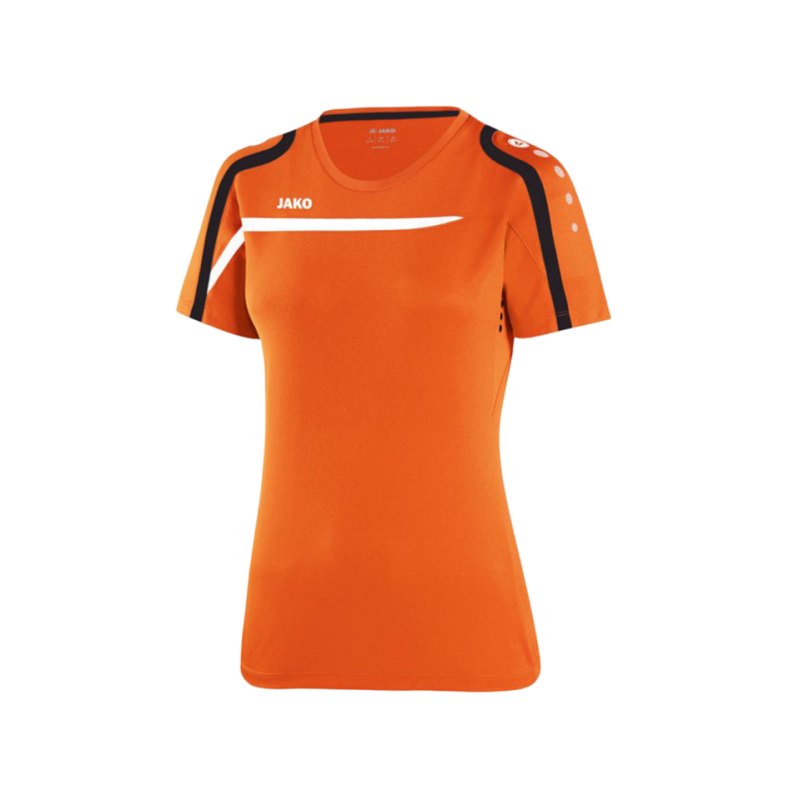 Jako T-Shirt Performance Damen F19 Orange Weiss - orange