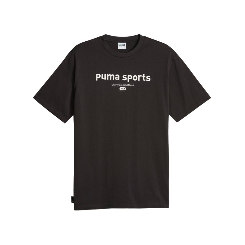 PUMA TEAM Graphic T-Shirt Schwarz F01 - schwarz