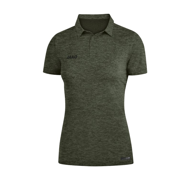 Jako Premium Basics Poloshirt Damen Khaki F28 - Khaki