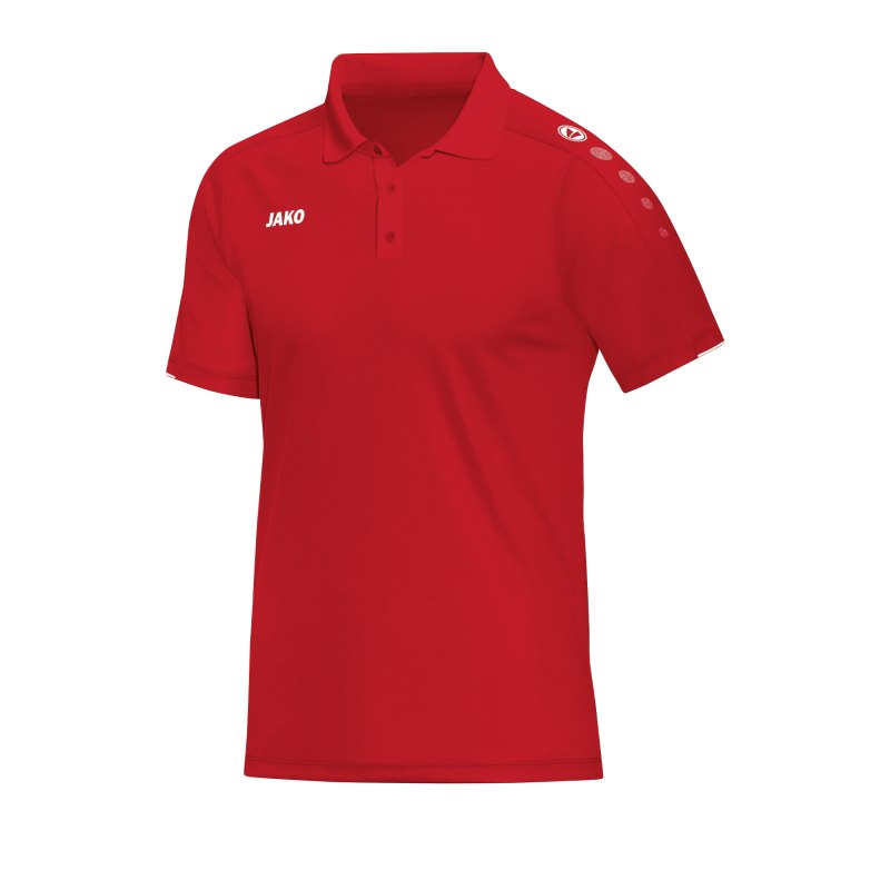 Jako Classico Poloshirt Damen Rot F01 - Rot