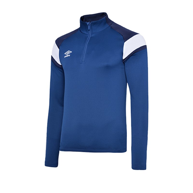 Umbro 1/2 Zip Sweatshirt Blau Weiss FGRG - blau