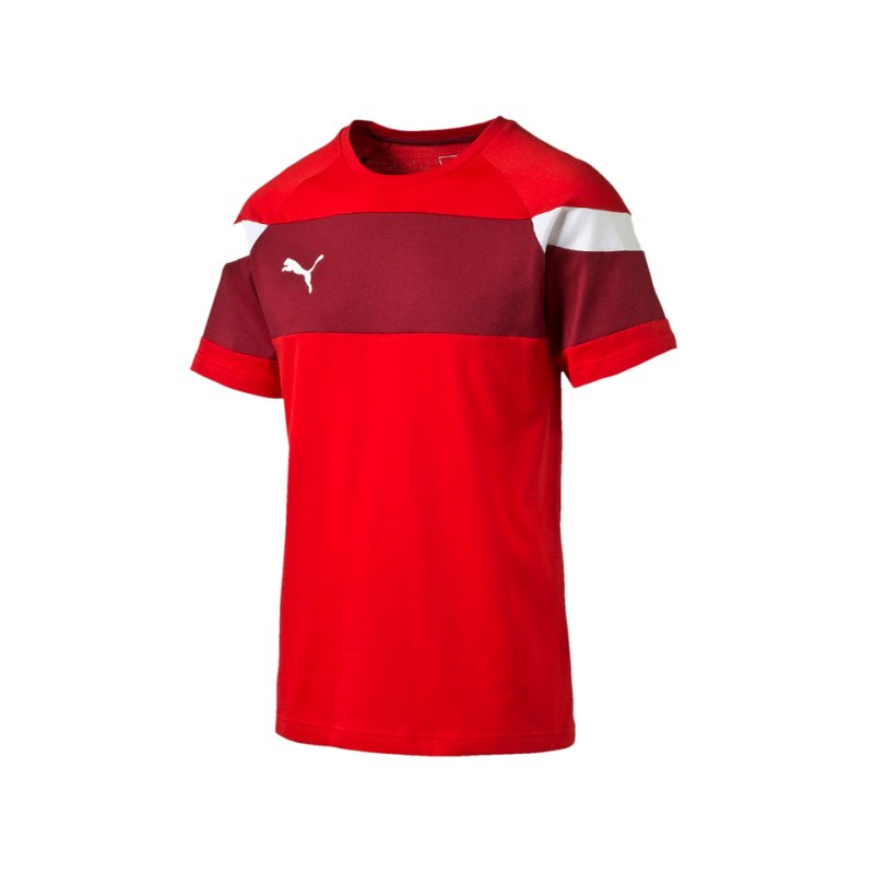PUMA Leisure T-Shirt Spirit II Rot Weiss F01 - rot