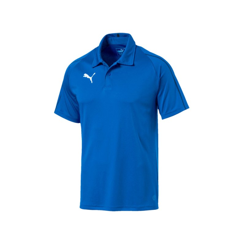 PUMA FINAL Sideline Poloshirt Blau Schwarz F02 - blau