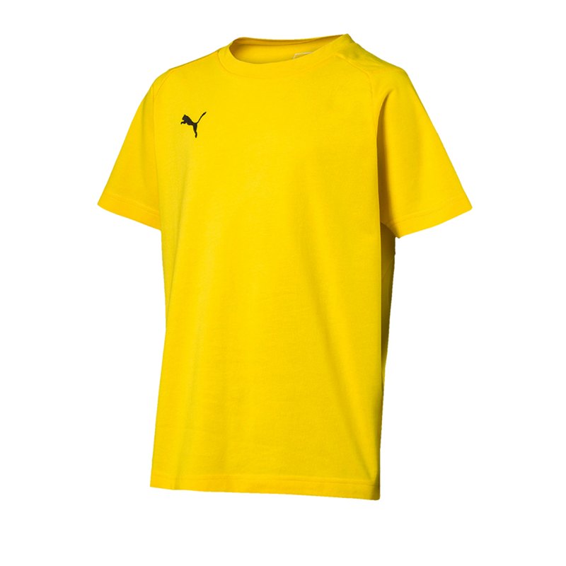 PUMA LIGA Casuals T-Shirt Kids Gelb Schwarz F07 - gelb