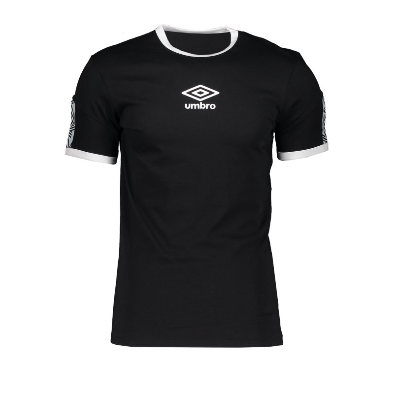 Umbro Ringer Taped Logo Tee T-Shirt Schwarz FL3 - schwarz