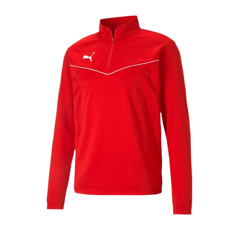 PUMA teamRISE HalfZip Sweatshirt Rot F01 - rot
