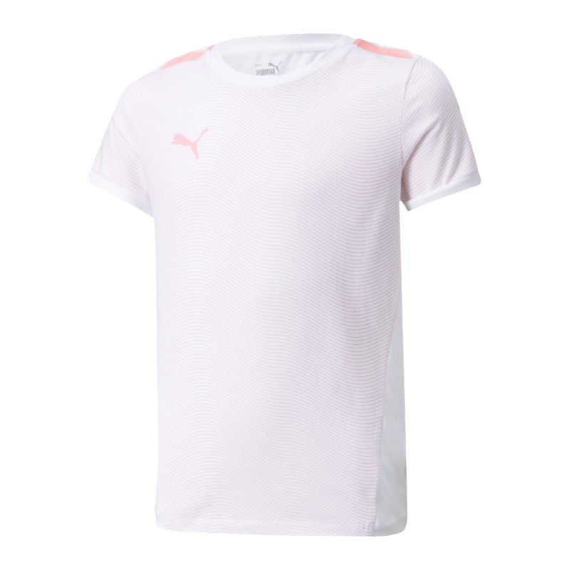 PUMA individualLIGA T-Shirt Kids Weiss Pink F01 - weiss