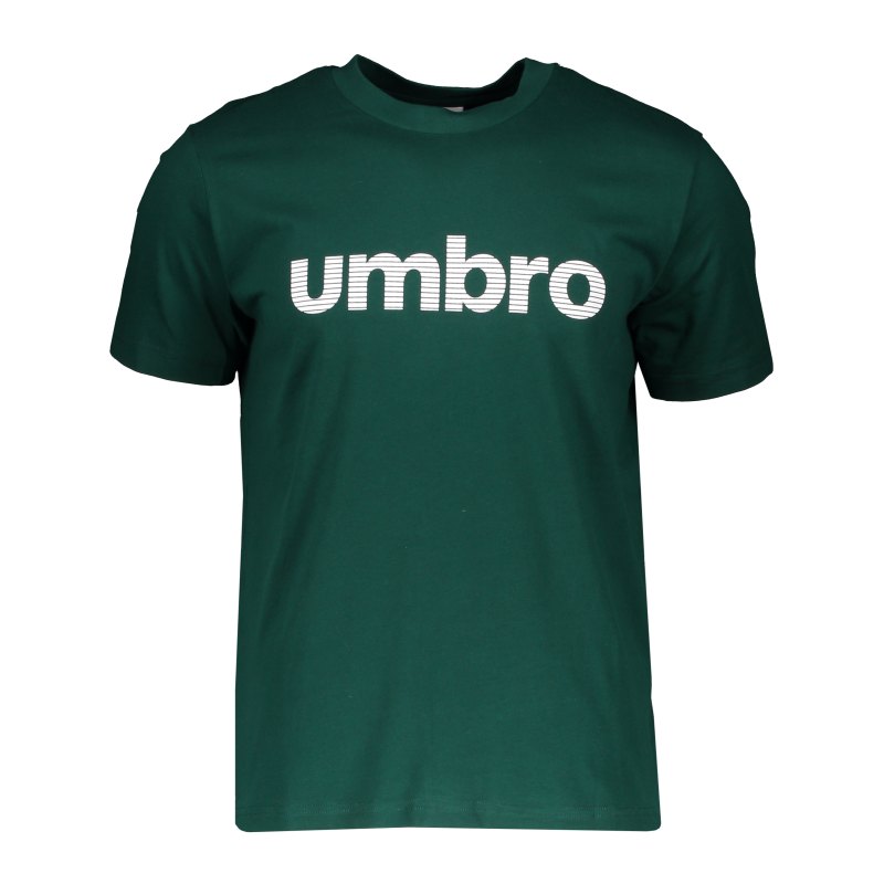 Umbro Linear Logo Tee T-Shirt Grün JG3 - gruen
