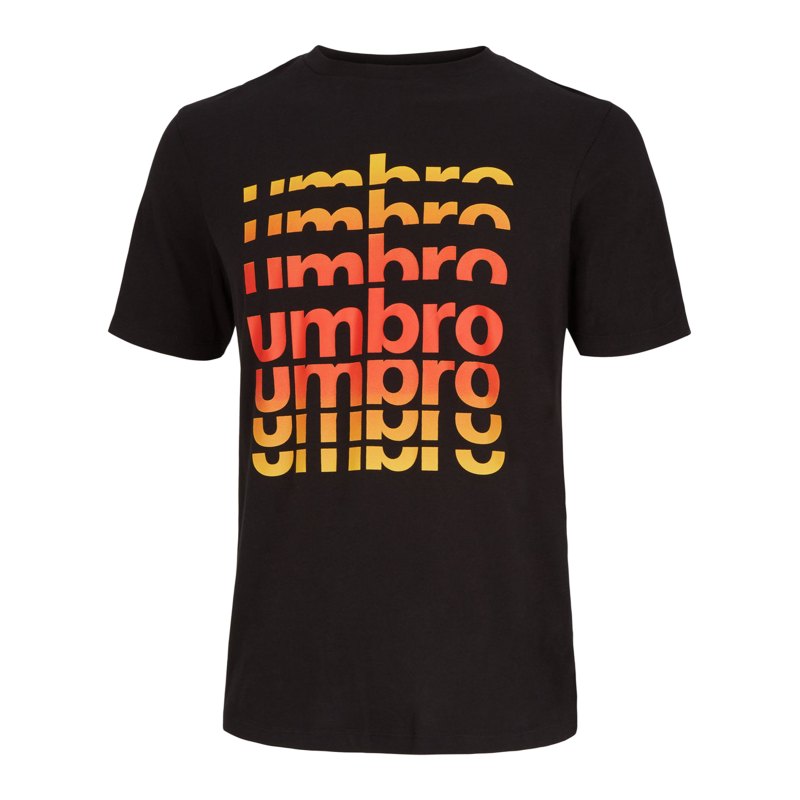 Umbro FW Ombre Logo Graphic T-Shirt Schwarz F60 - schwarz