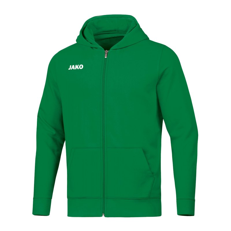 JAKO Base Kapuzenjacke Kids Grün F06 - gruen