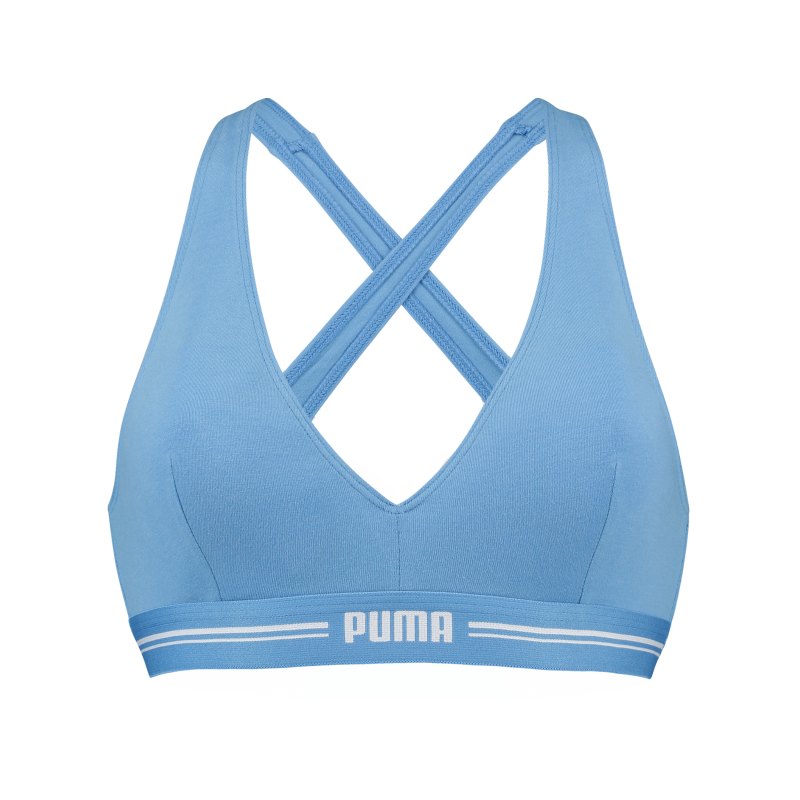 PUMA Padded Top Sport BH Damen Blau F004 - blau