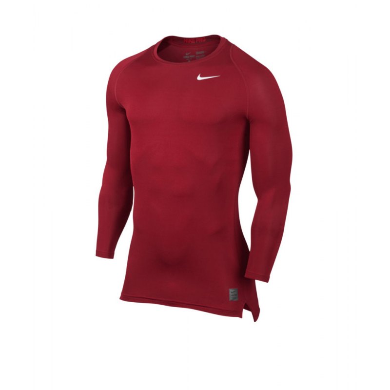 Nike Pro LS Shirt Cool Compression Rot F687 - rot