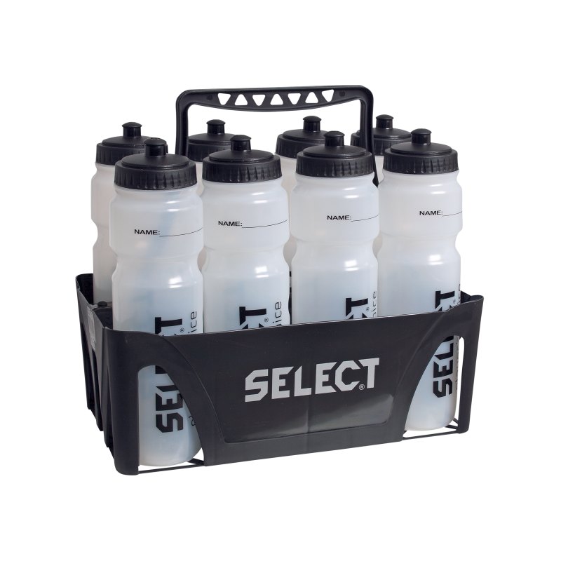 Select Trinkflaschenhalter f. 8 Flaschen Schwarz - schwarz