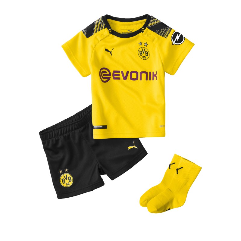 PUMA BVB Dortmund Babykit Home 2019/2020 Gelb F01 - Gelb