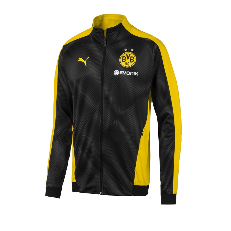 PUMA BVB Dortmund League Coachjacke Gelb F01 - Gelb