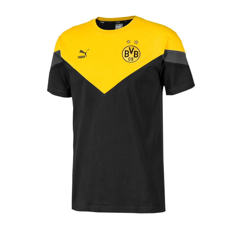 PUMA BVB Dortmund Iconic MCS Tee T-Shirt F01 - schwarz