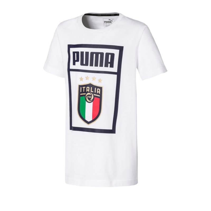 PUMA Italien DNA T-Shirt Kids Weiss F17 - weiss