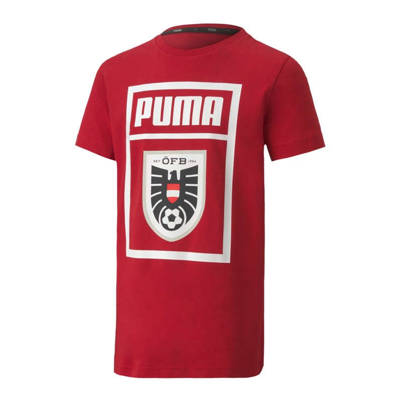 PUMA Österreich Shoe Tag Tee T-Shirt Kids Rot F01 - rot