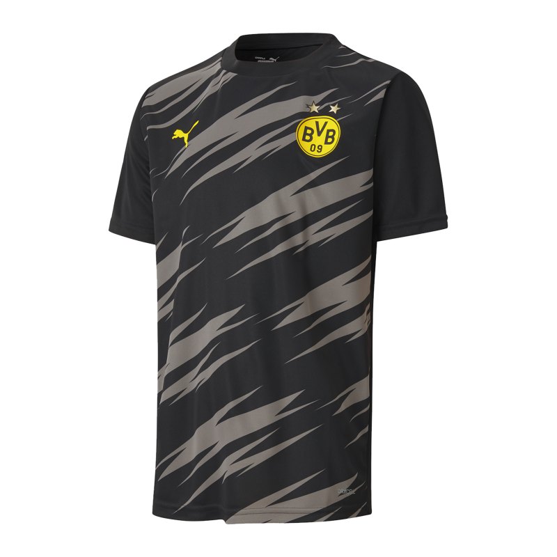 PUMA BVB Dortmund Stadium T-Shirt Kids Schwarz F02 - schwarz