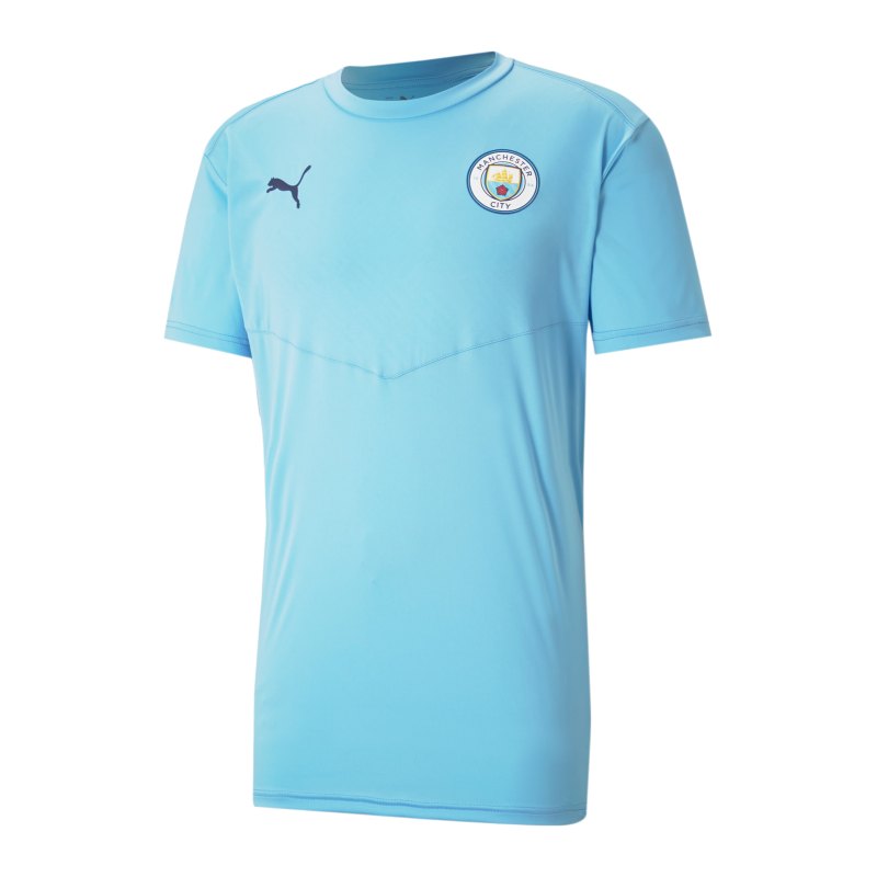 PUMA Manchester City Warmup T-Shirt Blau F01 - blau
