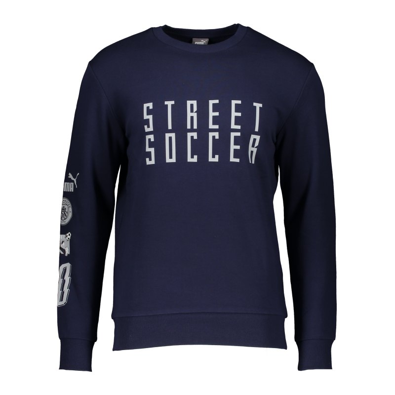 PUMA Manchester City Street Soccer Sweatshirt Lila F22 - lila