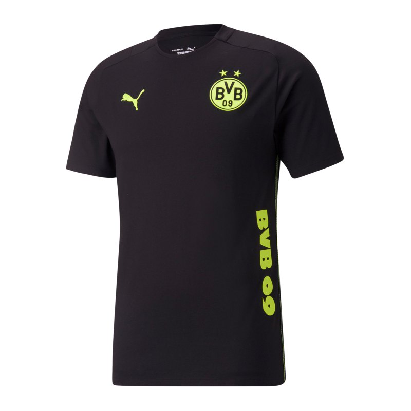 PUMA BVB Dortmund Casuals T-Shirt Schwarz F05 - schwarz