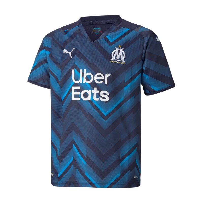 PUMA Olympique Marseille Trikot Away Kids 2021/2022 Blau F02 - blau