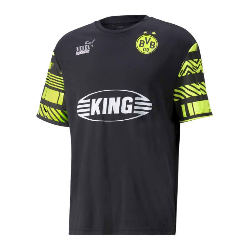 PUMA BVB Dortmund FtblHeritage Trainingsshirt Schwarz F05 - schwarz