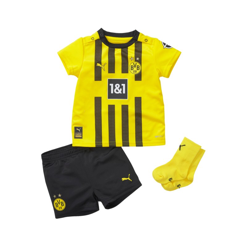 PUMA BVB Dortmund Babykit Home 2022/2023 Gelb F01 - gelb