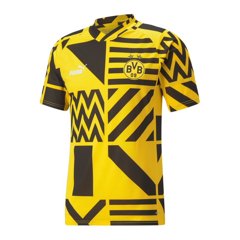 PUMA BVB Dortmund Prematch Shirt 2022/2023 Schwarz Gelb 07 - gelb