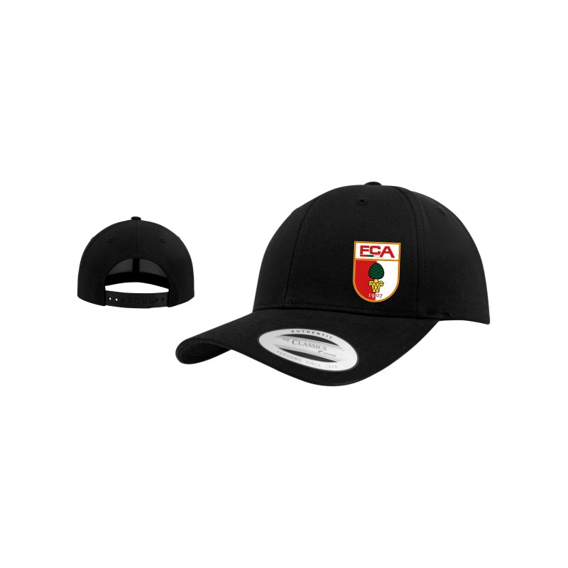 FC Augsburg Curved Cap Logo schwarz - schwarz
