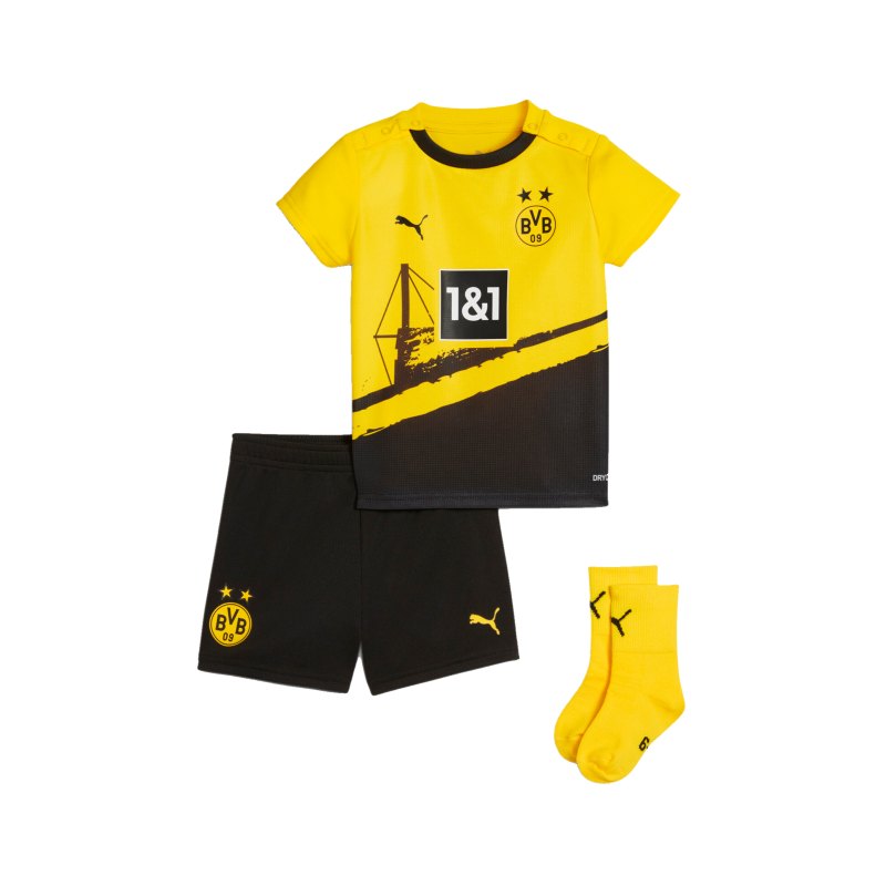 PUMA BVB Dortmund Babykit Home 2023/2024 Gelb F01 - gelb