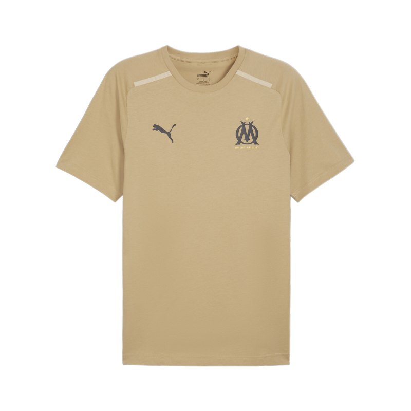 PUMA Olympique Marseille Casual T-Shirt Beige F41 - beige