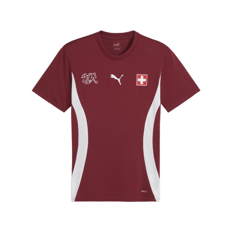 PUMA Schweiz Prematch Shirt Rot F08 - rot