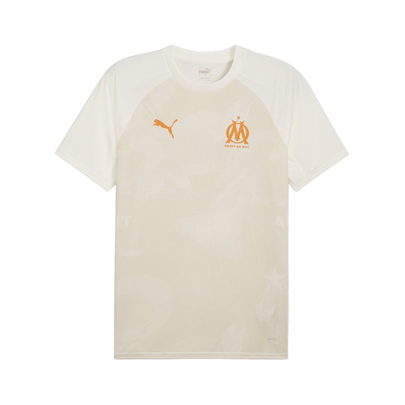 PUMA Olympique Marseille Prematch Shirt 2023/2024 Beige F24 - beige