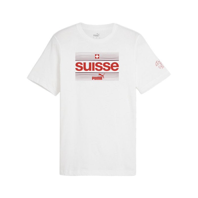 PUMA Schweiz Ftbl Icons T-Shirt Weiss F15 - weiss